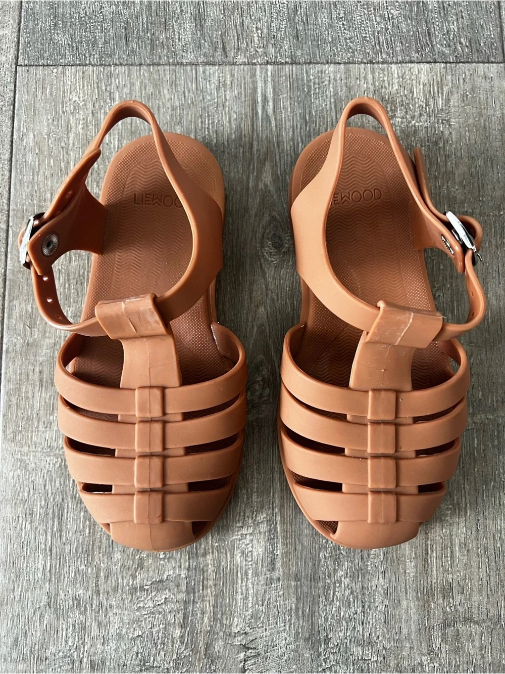 Liewood Unisex Kids Bre Jelly Sandals Camel Size 11